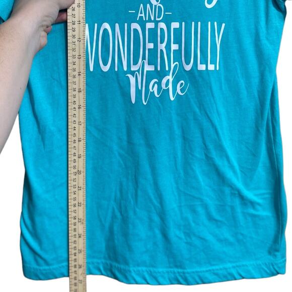 Canvas teal turquoise fearfully and wonderfully made graphic tee - small - Picture 6 of 6